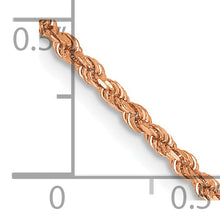 Load image into Gallery viewer, 14k Rose Gold 1.75mm D/C Rope with Lobster Clasp Chain
