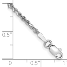 Load image into Gallery viewer, 14k White Gold 1.75mm D/C Rope with Lobster Clasp Chain
