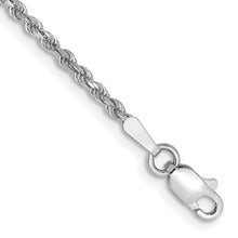 Load image into Gallery viewer, 14k White Gold 1.75mm D/C Rope with Lobster Clasp Chain
