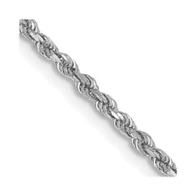 Load image into Gallery viewer, 10k White Gold 1.75mm Diamond-cut Rope Chain
