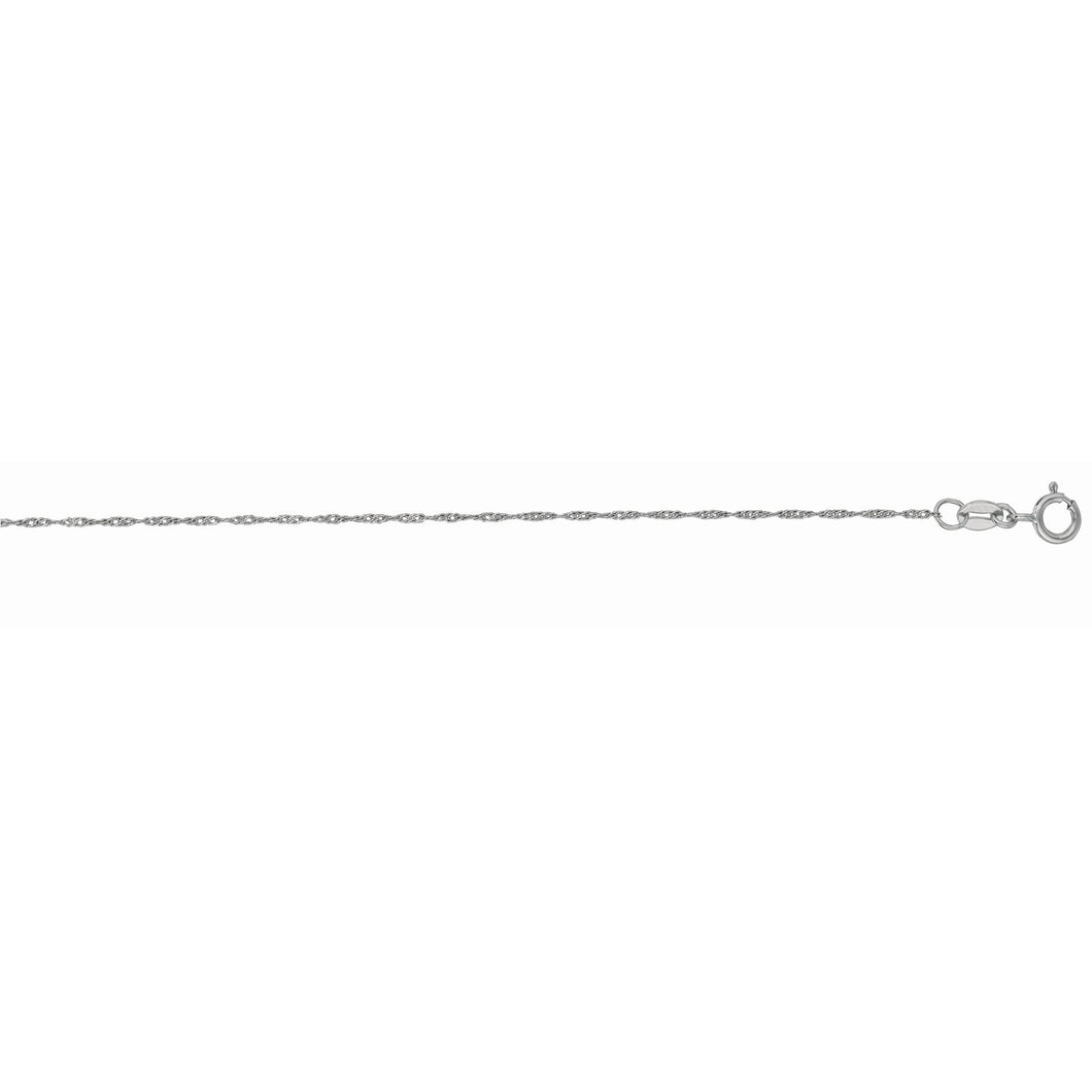 10K Gold .80mm Singapore Chain