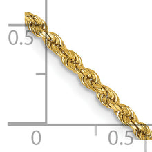 Load image into Gallery viewer, 14k 2mm D/C Rope with Lobster Clasp Chain
