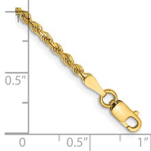Load image into Gallery viewer, 14k 2mm D/C Rope with Lobster Clasp Chain

