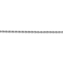 Load image into Gallery viewer, 14k White Gold 2.25mm D/C Rope with Lobster Clasp Chain
