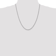 Load image into Gallery viewer, 14k White Gold 2.25mm D/C Rope with Lobster Clasp Chain
