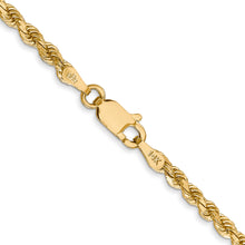 Load image into Gallery viewer, 14k 2.75mm Diamond-cut Rope with Lobster Clasp Chain
