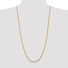 Load image into Gallery viewer, 14k 2.75mm Diamond-cut Rope with Lobster Clasp Chain
