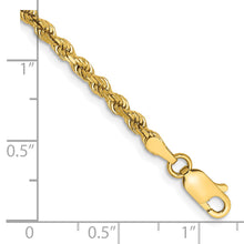 Load image into Gallery viewer, 14k 2.75mm Diamond-cut Rope with Lobster Clasp Chain
