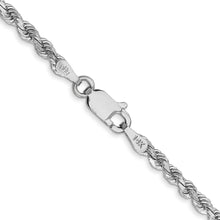 Load image into Gallery viewer, 10k White Gold 2.75mm Diamond-cut Rope Chain
