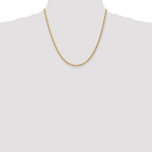 Load image into Gallery viewer, 14k 3mm D/C Rope with Lobster Clasp Chain

