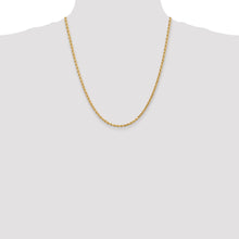 Load image into Gallery viewer, 14k 3mm D/C Rope with Lobster Clasp Chain
