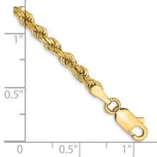 Load image into Gallery viewer, 14k 3mm D/C Rope with Lobster Clasp Chain
