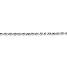 Load image into Gallery viewer, 10k White Gold 3mm Diamond-cut Rope Chain
