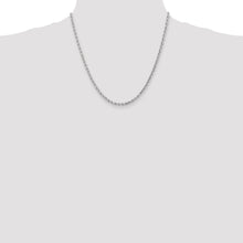 Load image into Gallery viewer, 10k White Gold 3mm Diamond-cut Rope Chain
