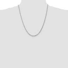 Load image into Gallery viewer, 10k White Gold 3mm Diamond-cut Rope Chain
