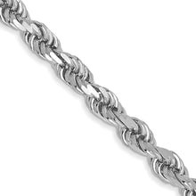 Load image into Gallery viewer, 10k White Gold 3mm Diamond-cut Rope Chain

