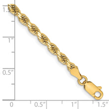 Load image into Gallery viewer, 14k 3.25mm D/C Rope with Lobster Clasp Chain
