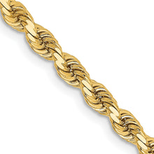 Load image into Gallery viewer, 14k 3.25mm D/C Rope with Lobster Clasp Chain
