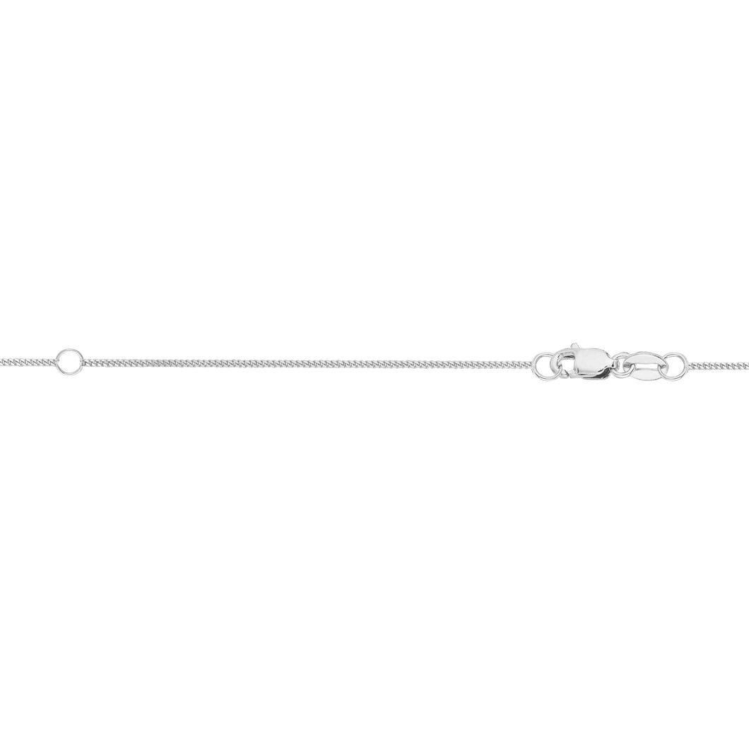 10K Gold 0.85mm Extendable Gourmette Chain