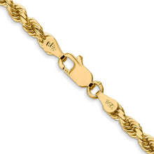 Load image into Gallery viewer, 14k 3.5mm D/C Rope with Lobster Clasp Chain
