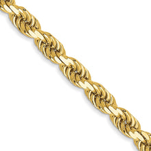 Load image into Gallery viewer, 14k 3.5mm D/C Rope with Lobster Clasp Chain
