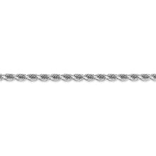 Load image into Gallery viewer, 14k White Gold 3.5mm D/C Rope with Lobster Clasp Chain
