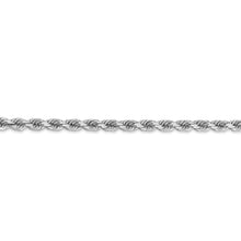 Load image into Gallery viewer, 10k White Gold 4mm Diamond-cut Rope Chain
