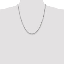 Load image into Gallery viewer, 10k White Gold 4mm Diamond-cut Rope Chain

