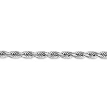 Load image into Gallery viewer, 14k White Gold 5.5mm D/C Rope with Lobster Clasp Chain
