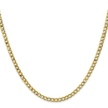 Load image into Gallery viewer, 10k 3.35mm Semi-Solid Curb Link Chain
