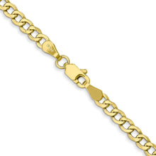 Load image into Gallery viewer, 10k 3.35mm Semi-Solid Curb Link Chain
