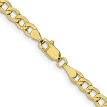 Load image into Gallery viewer, 10k 4.3mm Semi-Solid Curb Link Chain
