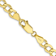 Load image into Gallery viewer, 10k 5.25mm Semi-Solid Curb Link Chain
