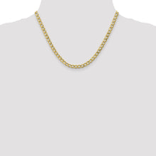 Load image into Gallery viewer, 10k 5.25mm Semi-Solid Curb Link Chain
