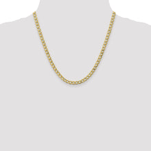 Load image into Gallery viewer, 10k 5.25mm Semi-Solid Curb Link Chain
