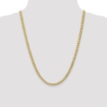 Load image into Gallery viewer, 10k 5.25mm Semi-Solid Curb Link Chain
