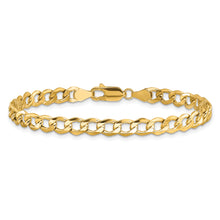 Load image into Gallery viewer, 10k 5.25mm Semi-Solid Curb Link Chain
