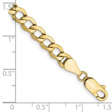 Load image into Gallery viewer, 10k 5.25mm Semi-Solid Curb Link Chain
