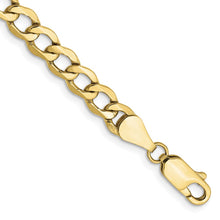 Load image into Gallery viewer, 10k 5.25mm Semi-Solid Curb Link Chain
