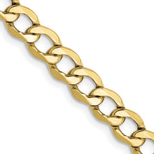 Load image into Gallery viewer, 10k 5.25mm Semi-Solid Curb Link Chain
