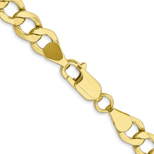 Load image into Gallery viewer, 10k 6.5mm Semi-Solid Curb Link Chain
