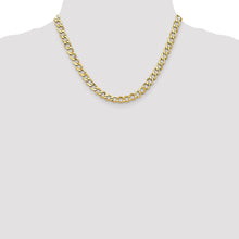 Load image into Gallery viewer, 10k 6.5mm Semi-Solid Curb Link Chain
