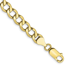 Load image into Gallery viewer, 10k 6.5mm Semi-Solid Curb Link Chain

