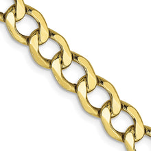 Load image into Gallery viewer, 10k 6.5mm Semi-Solid Curb Link Chain
