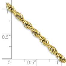 Load image into Gallery viewer, 10k 3mm Semi-Solid Rope Chain
