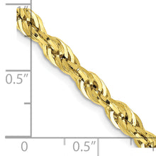 Load image into Gallery viewer, 10k 4.25mm Semi-Solid Rope Chain
