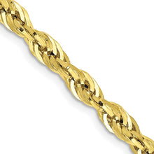 Load image into Gallery viewer, 10k 4.25mm Semi-Solid Rope Chain
