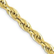 Load image into Gallery viewer, 10k 4.75mm Semi-Solid Rope Chain
