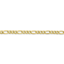 Load image into Gallery viewer, 10k 3.5mm Semi-Solid Figaro Chain
