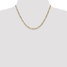 Load image into Gallery viewer, 10k 3.5mm Semi-Solid Figaro Chain
